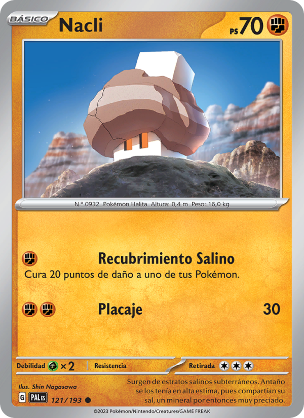 Nacli 121 — Paldea Evolved (Spanish Pokémon TCG card)