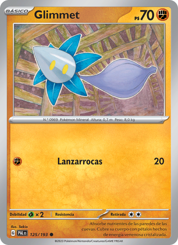 Glimmet 125 — Paldea Evolved (Spanish Pokémon TCG card)