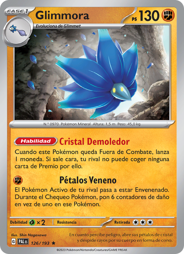 Glimmora 126 — Paldea Evolved (Spanish Pokémon TCG card)