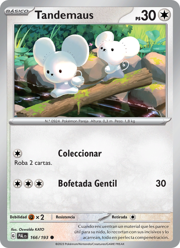 Tandemaus 166 — Paldea Evolved (Spanish Pokémon TCG card)