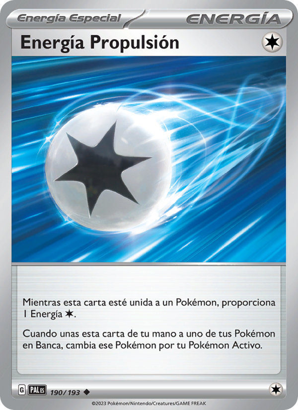 Energía Propulsión 190 — Paldea Evolved (Spanish Pokémon TCG card)