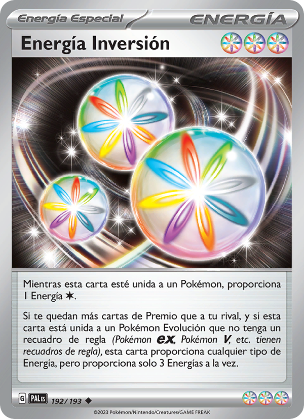 Energía Inversión 192 — Paldea Evolved (Spanish Pokémon TCG card)