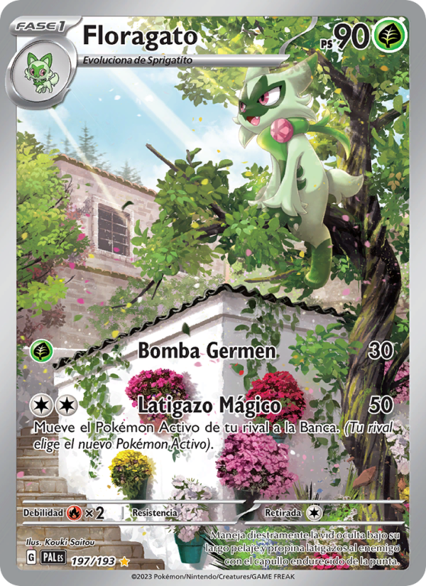 Floragato 197 — Paldea Evolved (Spanish Pokémon TCG card)