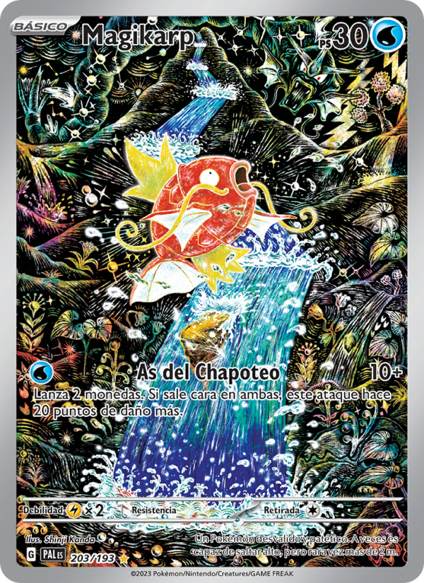 Magikarp 203 — Paldea Evolved (Spanish Pokémon TCG card)