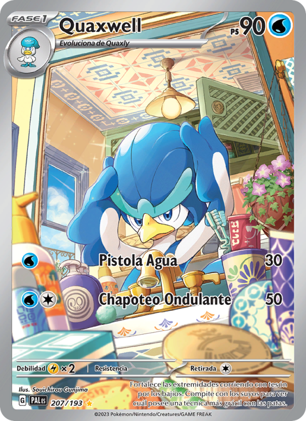 Quaxwell 207 — Paldea Evolved (Spanish Pokémon TCG card)