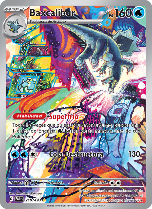 Baxcalibur 210 — Paldea Evolved (Spanish Pokémon TCG card)