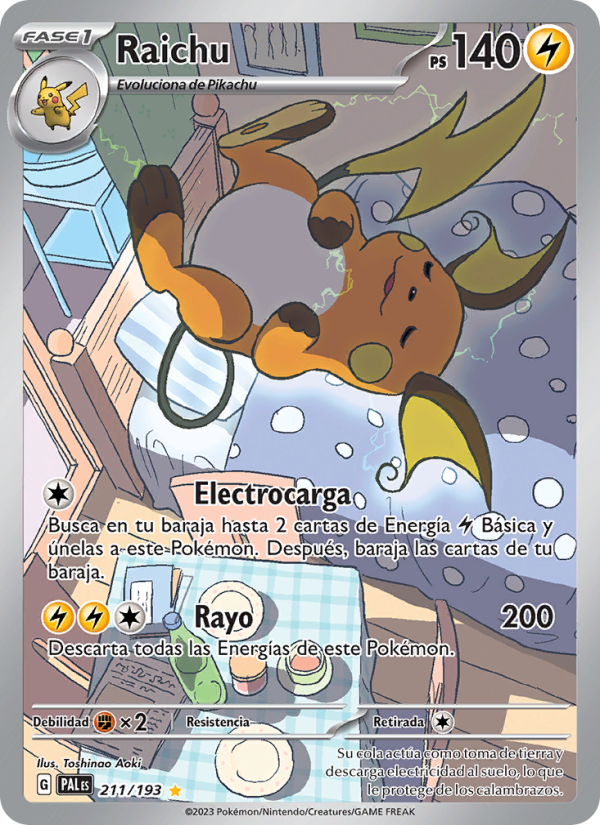Raichu 211 — Paldea Evolved (Spanish Pokémon TCG card)