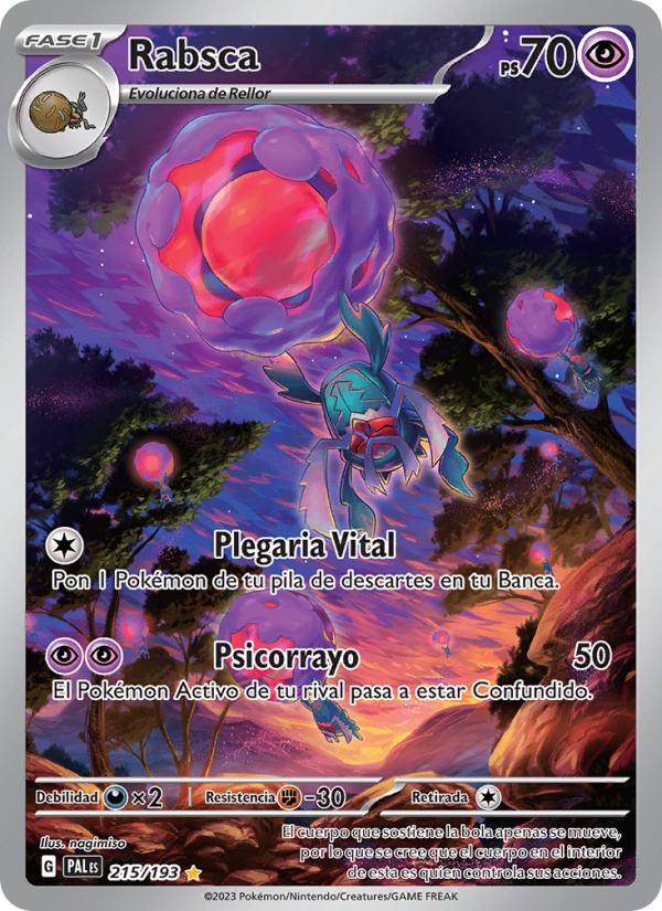 Rabsca 215 — Paldea Evolved (Spanish Pokémon TCG card)