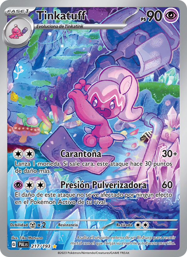 Tinkatuff 217 — Paldea Evolved (Spanish Pokémon TCG card)