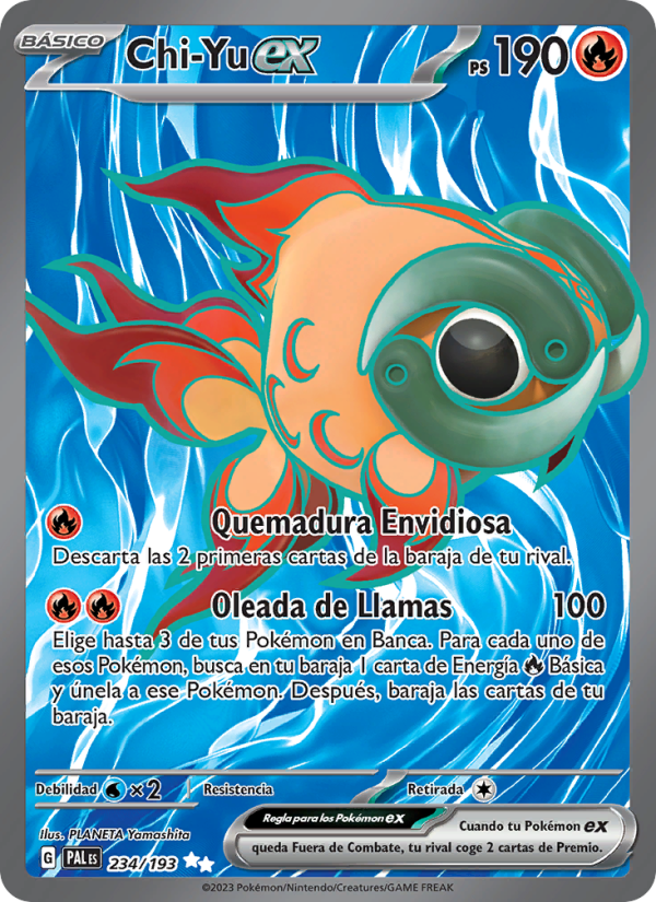 Chi-Yu ex 234 — Paldea Evolved (Spanish Pokémon TCG card)