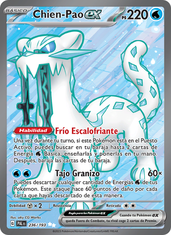 Chien-Pao ex 236 — Paldea Evolved (Spanish Pokémon TCG card)
