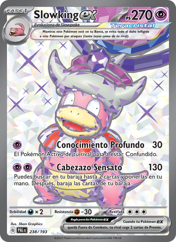 Slowking ex 238 — Paldea Evolved (Spanish Pokémon TCG card)