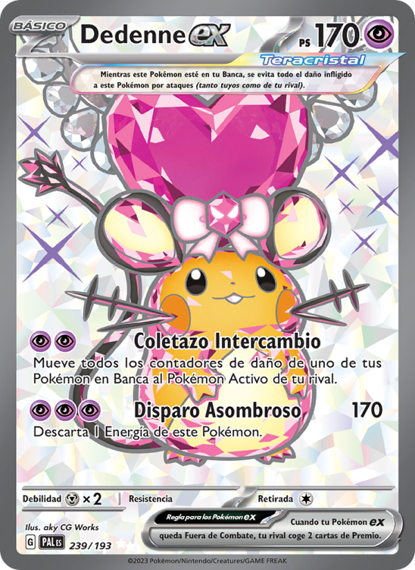 Dedenne ex 239 — Paldea Evolved (Spanish Pokémon TCG card)