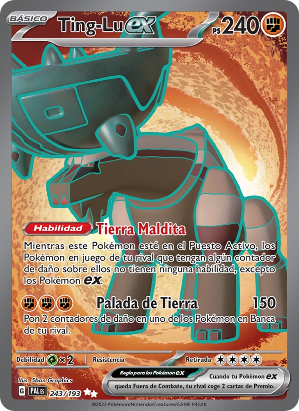 Ting-Lu ex 243 — Paldea Evolved (Spanish Pokémon TCG card)