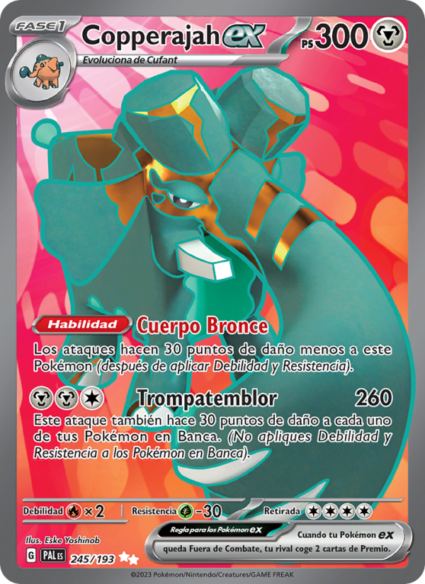 Copperajah ex 245 — Paldea Evolved (Spanish Pokémon TCG card)