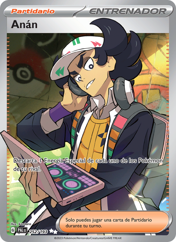 Anán 252 — Paldea Evolved (Spanish Pokémon TCG card)
