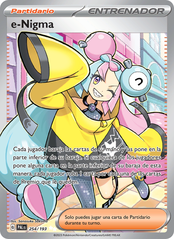 e-Nigma 254 — Paldea Evolved (Spanish Pokémon TCG card)