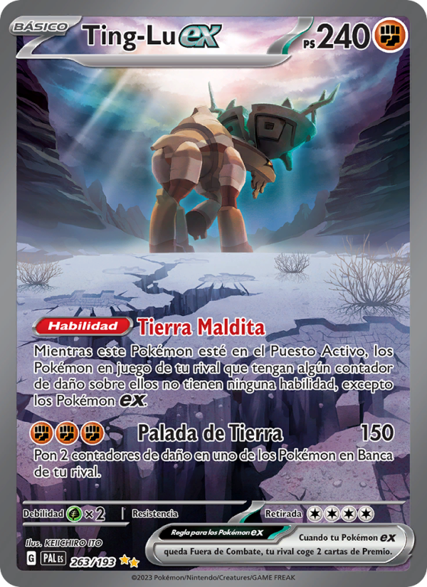 Ting-Lu ex 263 — Paldea Evolved (Spanish Pokémon TCG card)
