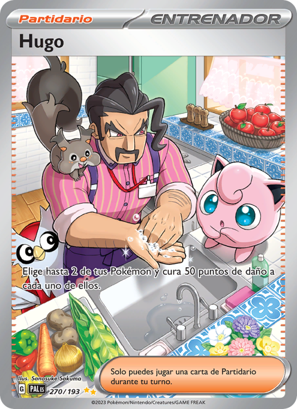 Hugo 270 — Paldea Evolved (Spanish Pokémon TCG card)