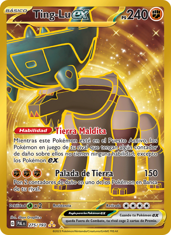 Ting-Lu ex 275 — Paldea Evolved (Spanish Pokémon TCG card)
