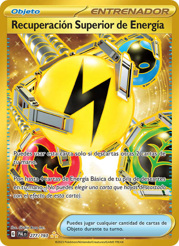 Recuperación Superior de Energía 277 — Paldea Evolved (Spanish Pokémon TCG card)