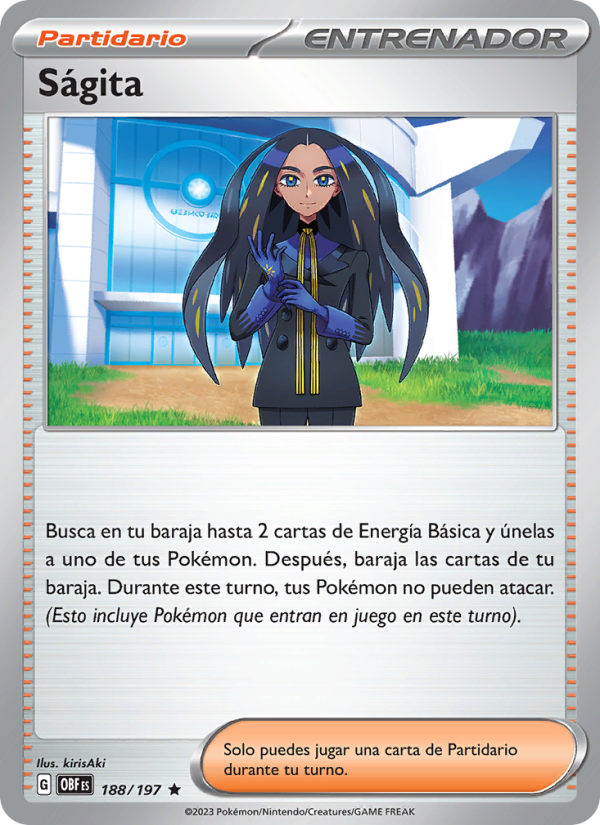 Ságita 188 — Obsidian Flames (Spanish Pokémon TCG card)