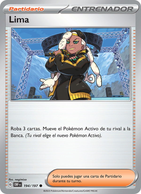 Lima 194 — Obsidian Flames (Spanish Pokémon TCG card)