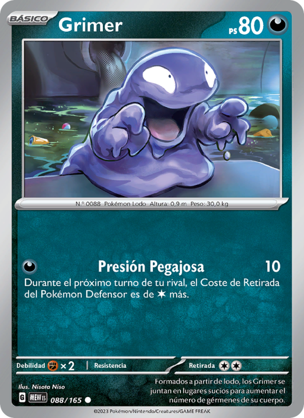 Grimer 088 — 151 (Spanish Pokémon TCG card)