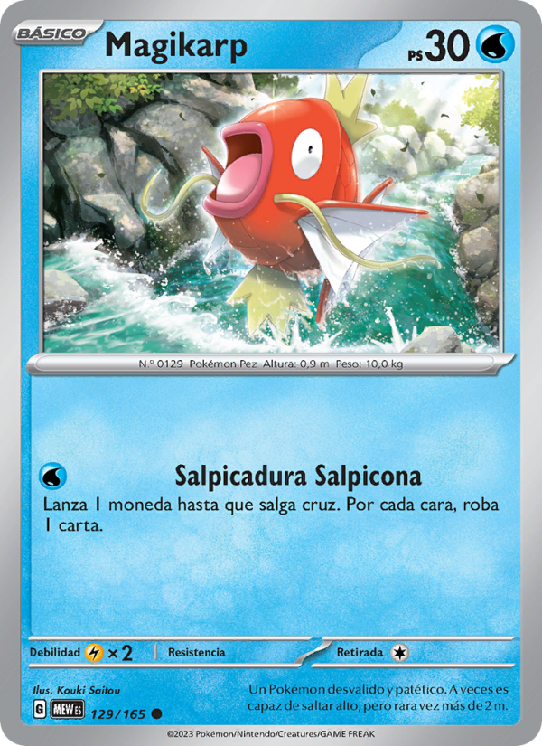 Magikarp 129 — 151 (Spanish Pokémon TCG card)