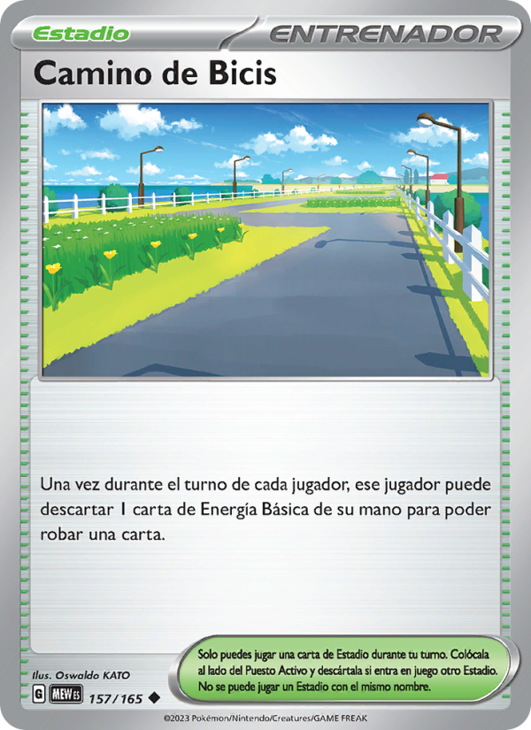 Camino de Bicis 157 — 151 (Spanish Pokémon TCG card)