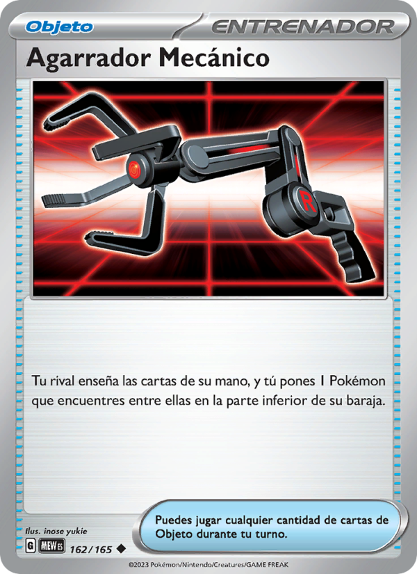 Agarrador Mecánico 162 — 151 (Spanish Pokémon TCG card)