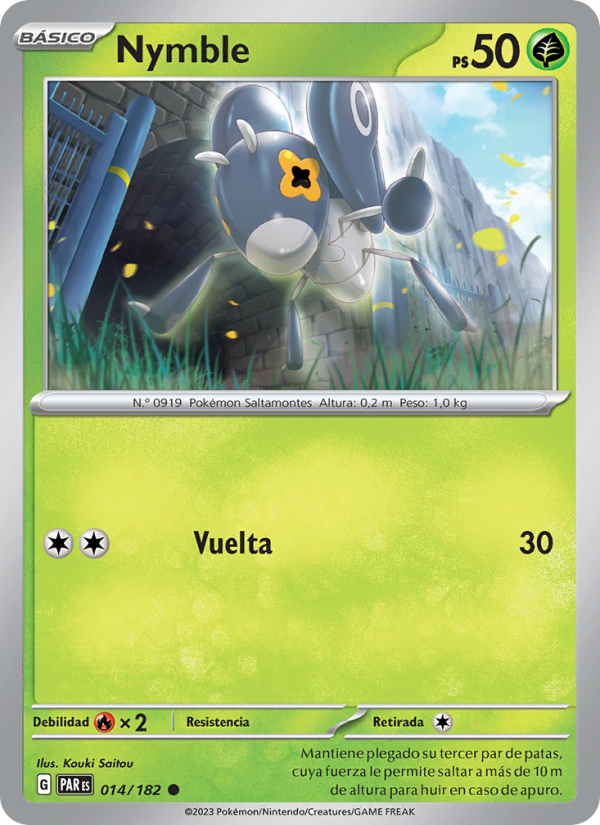 Nymble 014 — Paradox Rift (Spanish Pokémon TCG card)