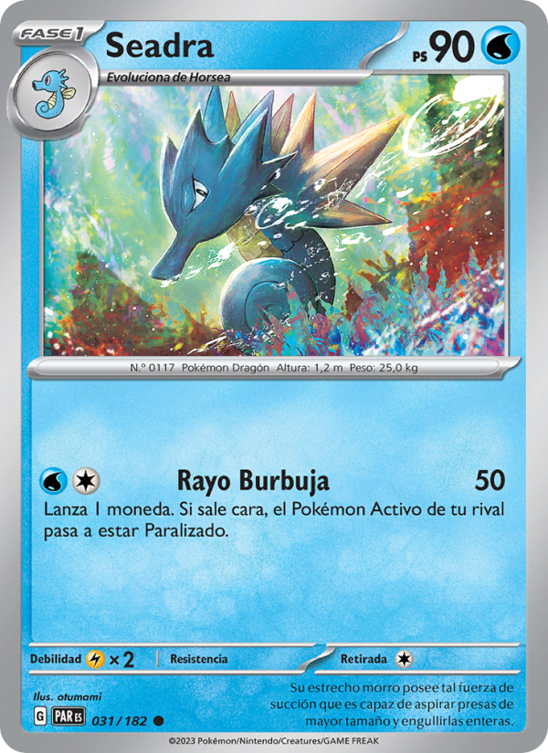 Seadra 031 — Paradox Rift (Spanish Pokémon TCG card)