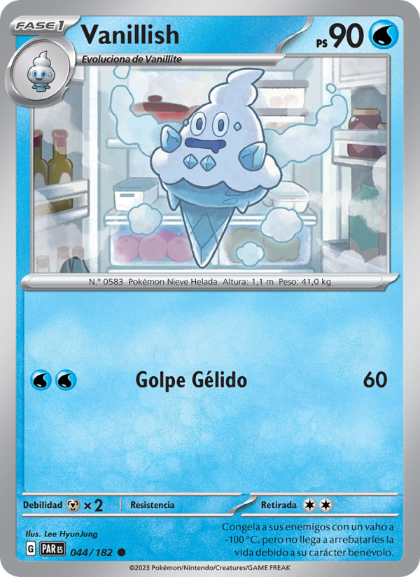 Vanillish 044 — Paradox Rift (Spanish Pokémon TCG card)