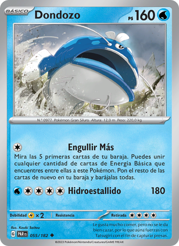 Dondozo 055 — Paradox Rift (Spanish Pokémon TCG card)