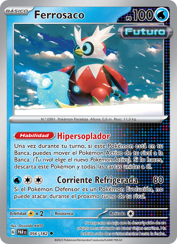 Ferrosaco 056 — Paradox Rift (Spanish Pokémon TCG card)