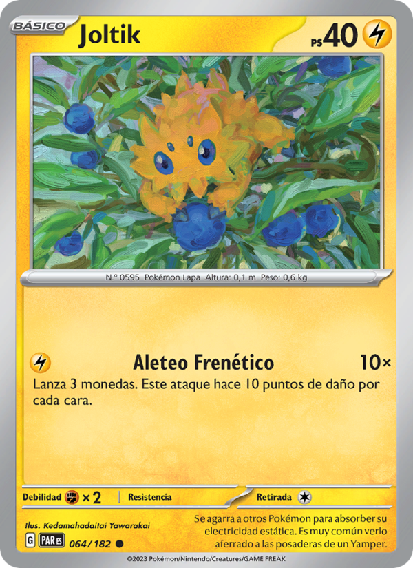 Joltik 064 — Paradox Rift (Spanish Pokémon TCG card)