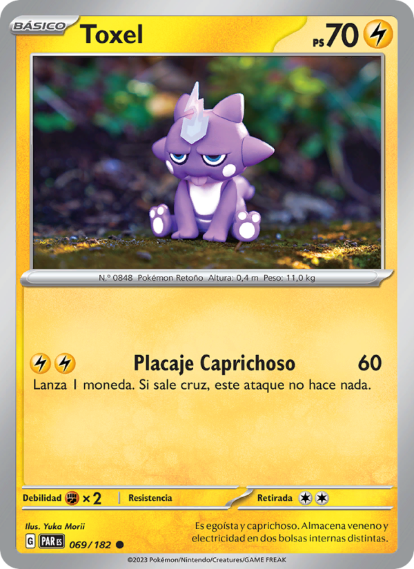 Toxel 069 — Paradox Rift (Spanish Pokémon TCG card)
