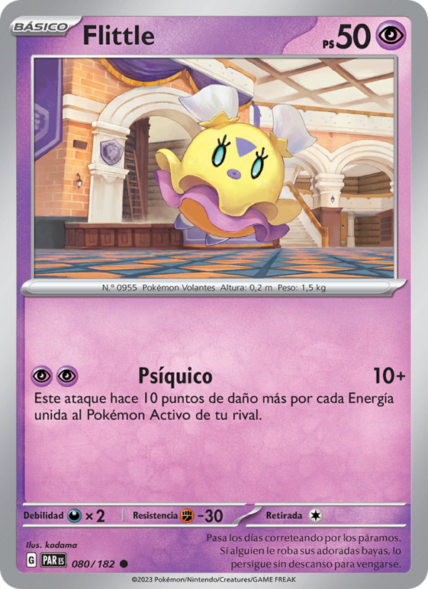 Flittle 080 — Paradox Rift (Spanish Pokémon TCG card)