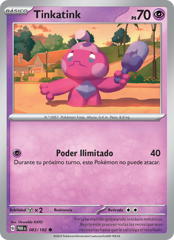 Tinkatink 083 — Paradox Rift (Spanish Pokémon TCG card)