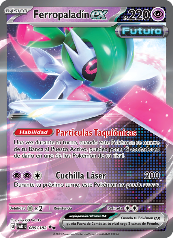 Ferropaladín ex 089 — Paradox Rift (Spanish Pokémon TCG card)