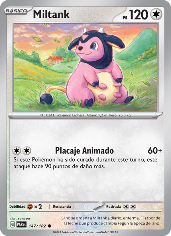Miltank 147 — Paradox Rift (Spanish Pokémon TCG card)