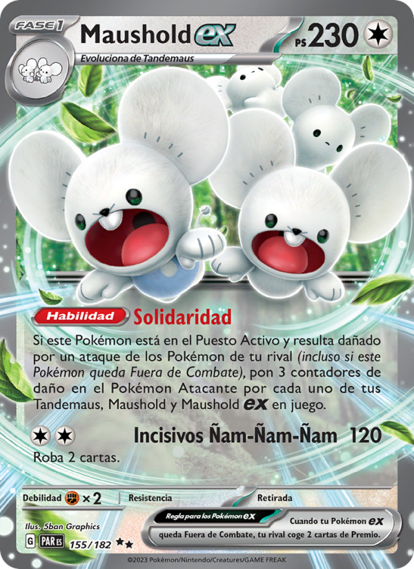 Maushold ex 155 — Paradox Rift (Spanish Pokémon TCG card)