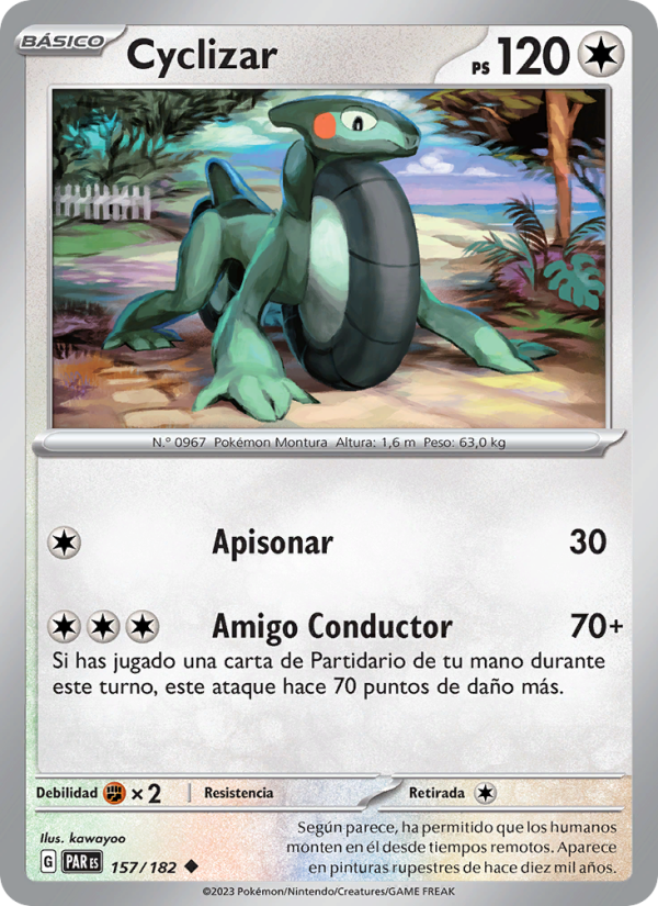 Cyclizar 157 — Paradox Rift (Spanish Pokémon TCG card)