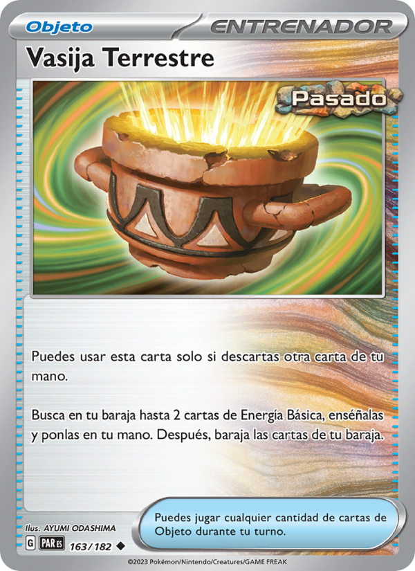 Vasija Terrestre 163 — Paradox Rift (Spanish Pokémon TCG card)