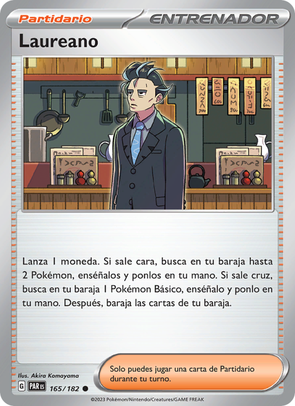 Laureano 165 — Paradox Rift (Spanish Pokémon TCG card)