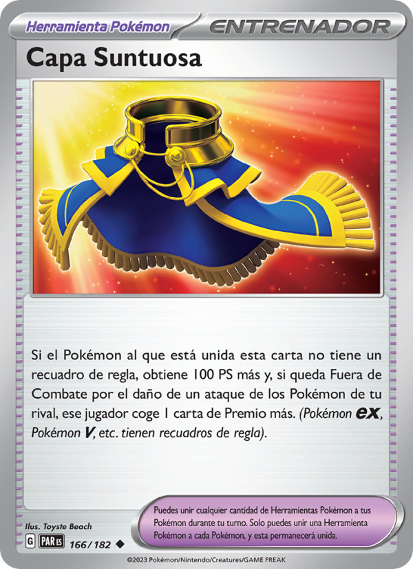 Capa Suntuosa 166 — Paradox Rift (Spanish Pokémon TCG card)