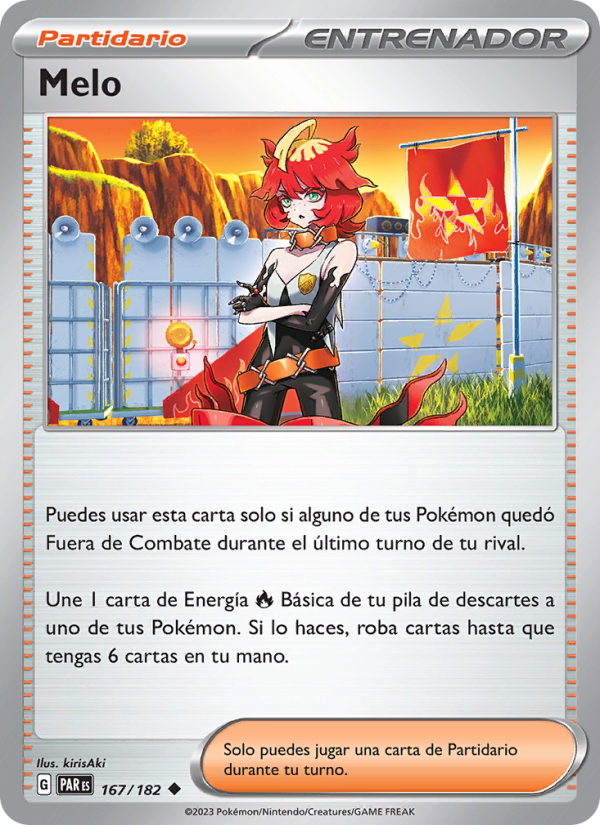 Melo 167 — Paradox Rift (Spanish Pokémon TCG card)