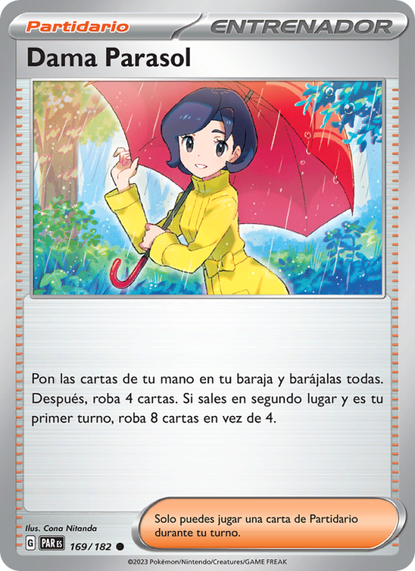 Dama Parasol 169 — Paradox Rift (Spanish Pokémon TCG card)