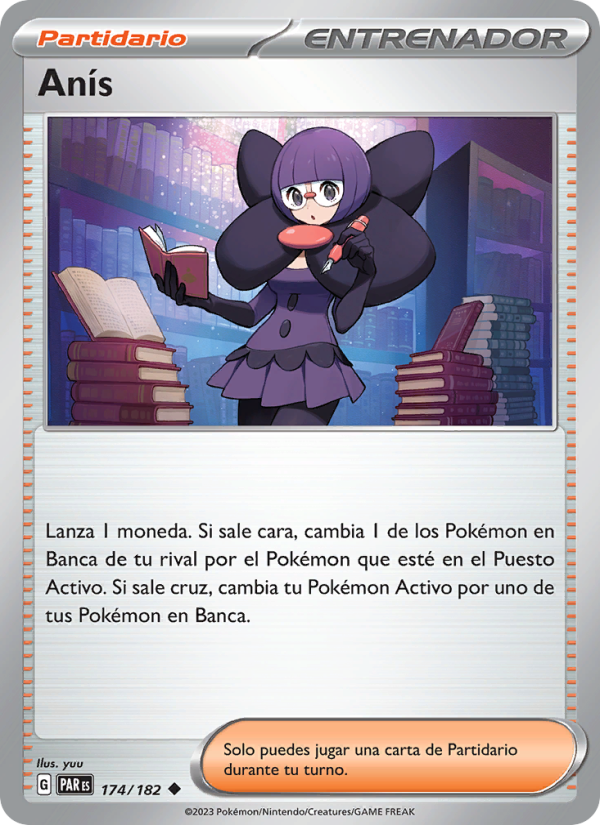 Anís 174 — Paradox Rift (Spanish Pokémon TCG card)